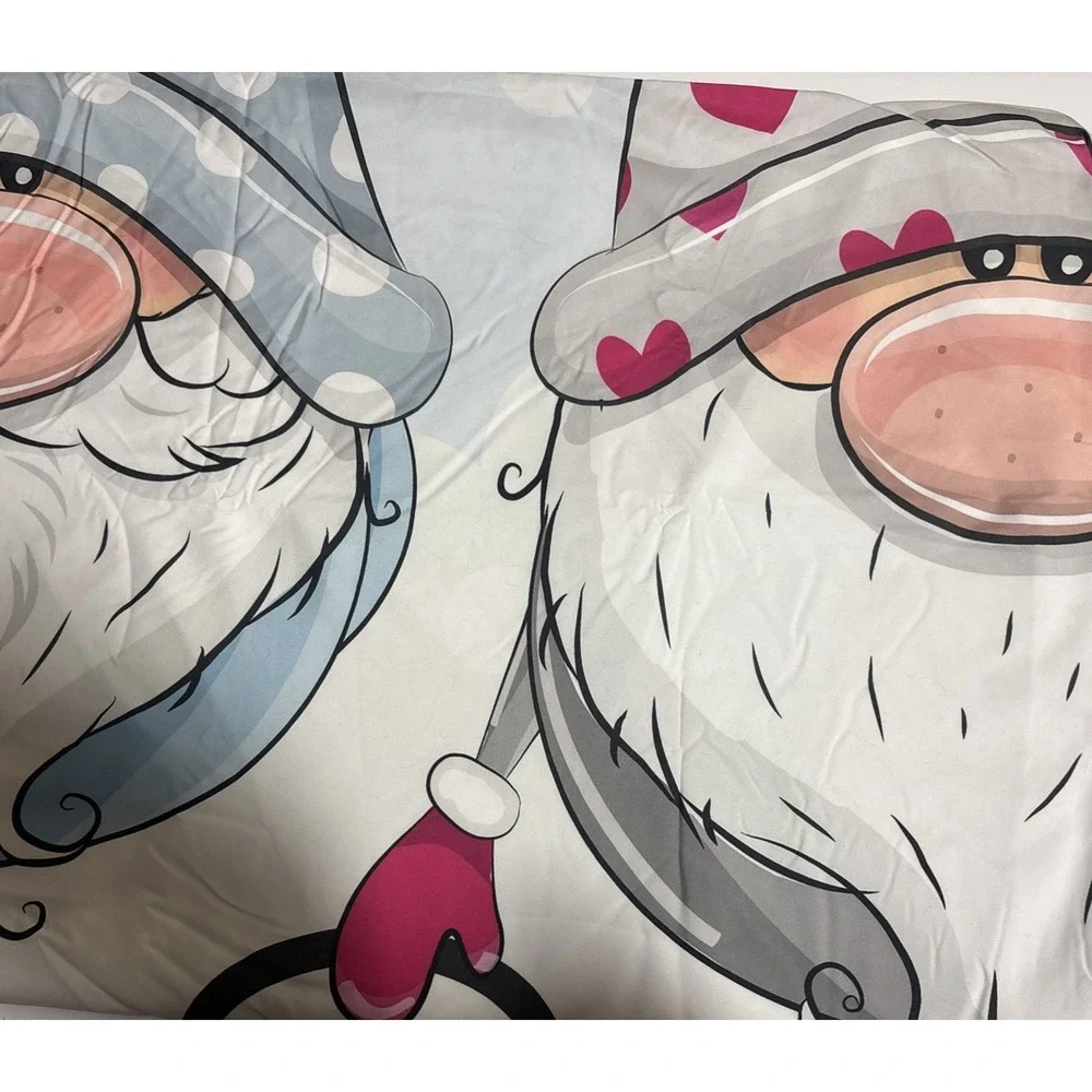 Gnome‎ Queen Duvet Cover +2 pillow covers Gnome Pattern holiday bed set